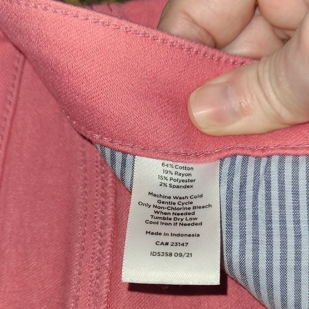 Talbots Pink Jeggings Size 2 - Picture 3 of 4